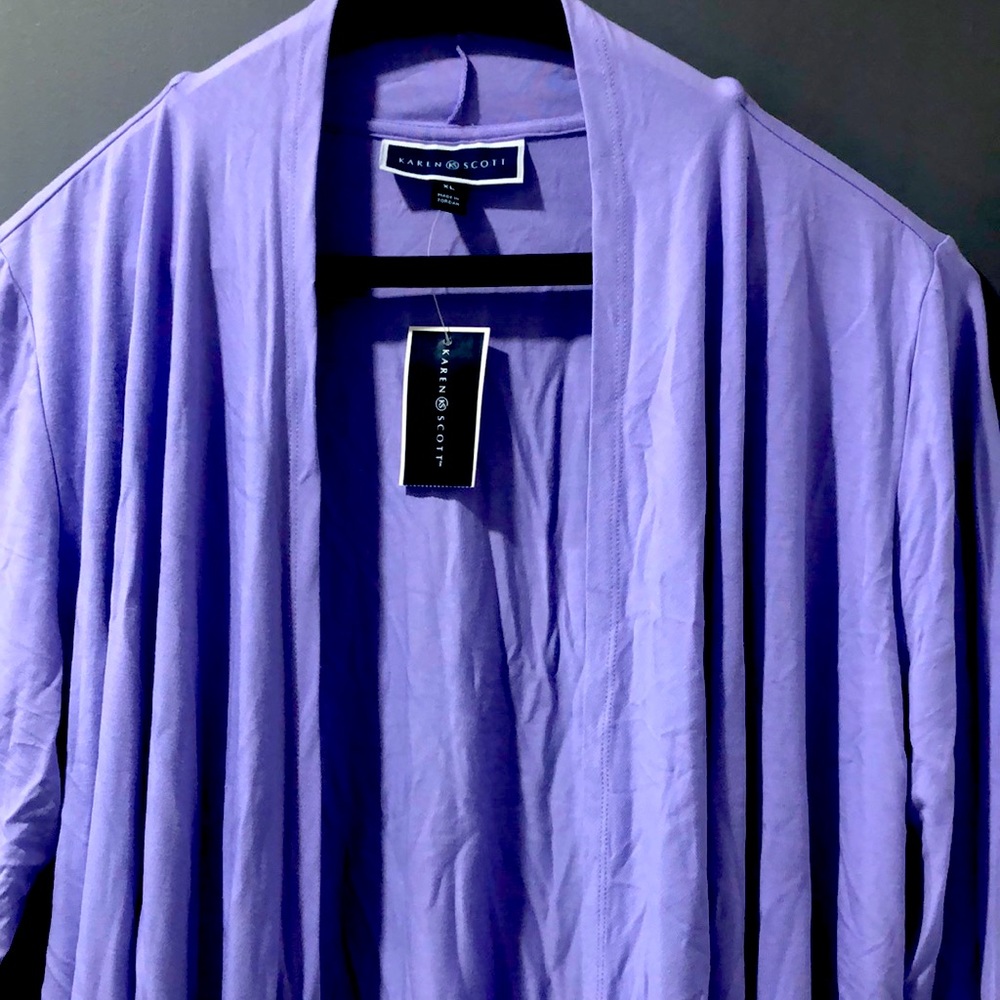 Lilac Open Cardigan